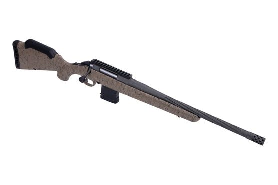 300 Blackout bolt action rifle with threaded barrel.